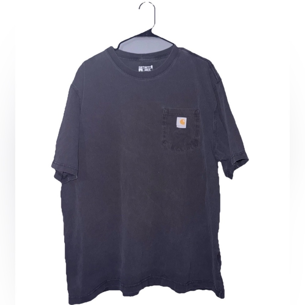 Carhartt Black Pocket T-Shirt Men’s XL Loose Fit Heavyweight Cotton